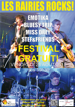 festival les Rairies Rock 2015